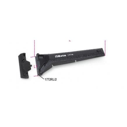 BETA 017740001 - Grattoir plastique avec protection de la lame (lot muliple)