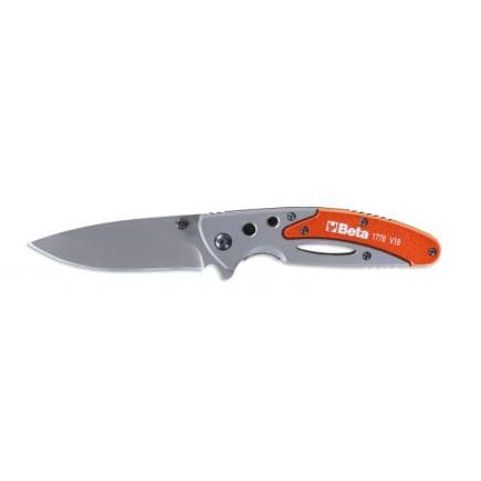 BETA 017780018 - Couteau à cran d'arrêt en aluminium avec etui (lot muliple)