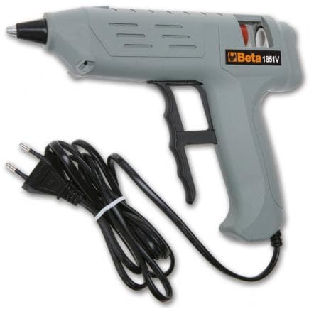 BETA 018510058 - Pistolet pour colle à chaud fourni avec 12 bâtonnets de colle thermofusible en coffret