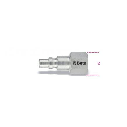 BETA 019160055 - Embout rapide profil Italien filetage femelle embout cylindrique BSP (lot muliple)