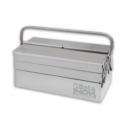 BETA 021203001 - Boîte à outils 5 cases en acier inoxydable AISI 304 (vide)