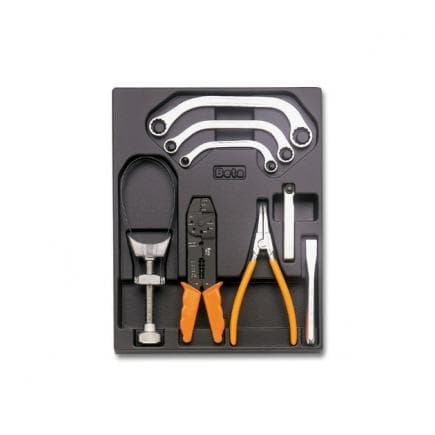 BETA 024240250 - Plateau thermoformé rigide avec composition d'outils (8 pcs.)