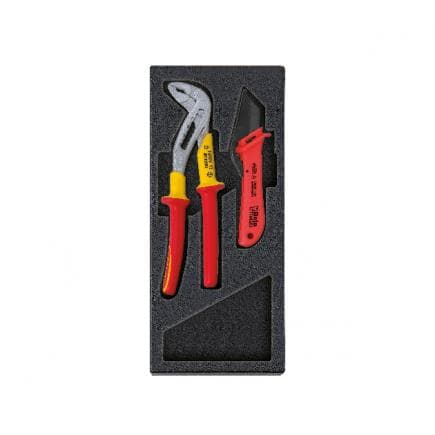 BETA 024240136 - Plateau thermoformé rigide pour l'électrotechnique 1000V isolé (2 pcs.)