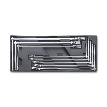 BETA 024240063 - Plateau thermoformé rigide avec clés articulées en T (8 pcs.)