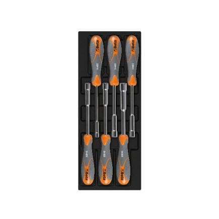 BETA 024240227 - Plateau thermoformé rigide avec clés à douilles hexagonales profondes Beta Max (6 pcs.)