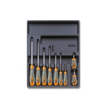 BETA 024240161 - Plateau thermoformé rigide avec tournevis (9 pcs.)