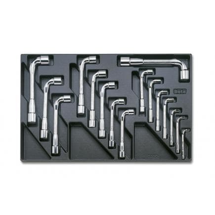 BETA 024240076 - Plateau thermoformé rigide avec clés à douille lourdes (16 pcs.)
