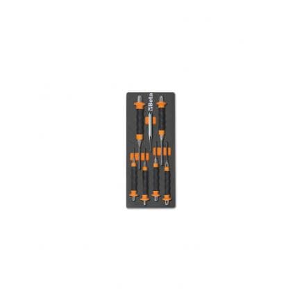 BETA 024500240 - Plateau souple en EVA avec chasse-goupilles avec poignée (7 pcs.)