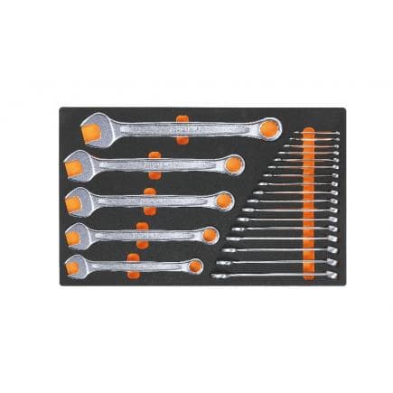 BETA 024500001 - Plateau thermoformé souple avec clés mixtes (22 pcs.)