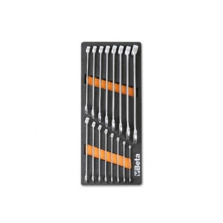 BETA 024500005 - Plateau thermoformé souple avec clés mixtes (16 pcs.)