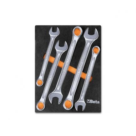 BETA 024500006 - Plateau thermoformé souple avec clés mixtes (5 pcs.)