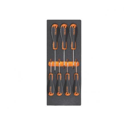 BETA 024500217 - Plateau thermoformé souple avec tournevis Beta Easy pour vis Torx® (7 pcs.)