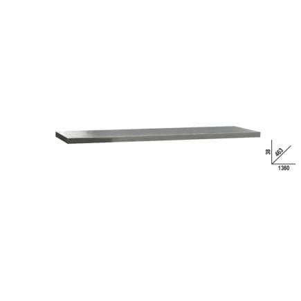 BETA 045000103 - Plan de travail en MDF revêtu en acier inoxydable , 1360x463 mm pour ameublement atelier C45PRO