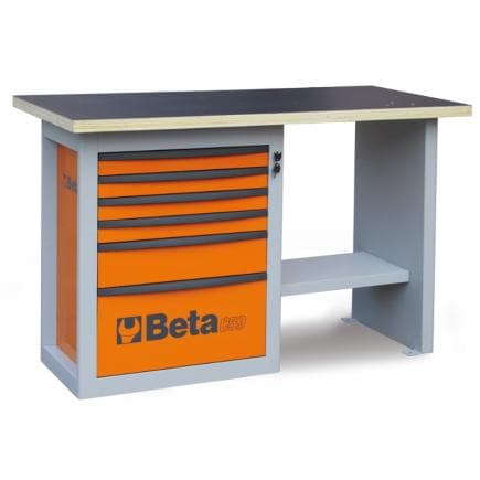 BETA 059000033 - Etabli "Endurance" avec 1 commode avec 6 tiroirs, modèle court