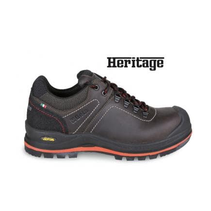 BETA 072930647 - Chaussure basse en cuir pleine fleur gras hydrofuge avec semelle extérieure en caoutchouc VIBRAM® à hautes prestations, insert...