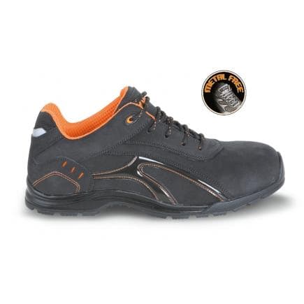 BETA 073490145 - Chaussure basse en cuir croûte Nubuck hydrofuge avec semelle en caoutchouc et anneau en PU souple, S3 HRO SRC