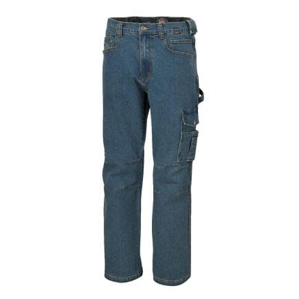 BETA 075250054 - Pantalon jeans de travail élastifié, bleu