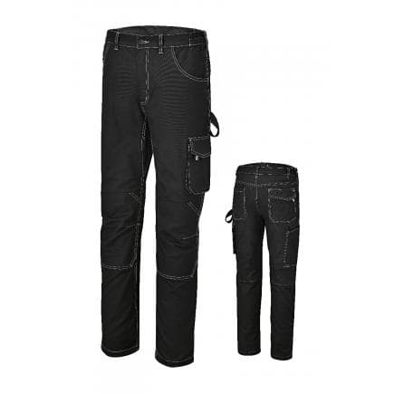 BETA 078800005 - Pantalon de travail élastifié coupe ajustée, noir