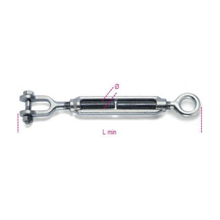 BETA 080109008 - ROBUR - Tendeur oeillet et chape, zingué (sous blister)