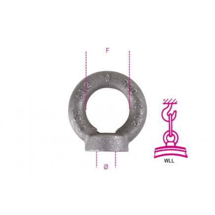 BETA 080429312 - ROBUR - Anneau de levage femelle unicolor (sous blister)