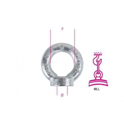 BETA 080429412 - ROBUR - Anneau de levage femelle galvanisé (sous blister)