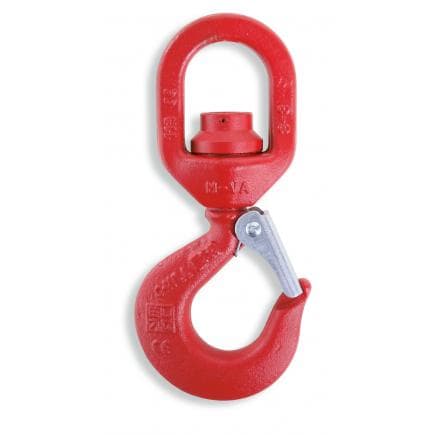 BETA 080650107 - ROBUR - Crochet à touret pivotant sous charge en acier au carbone, traitement thermique d'amélioration