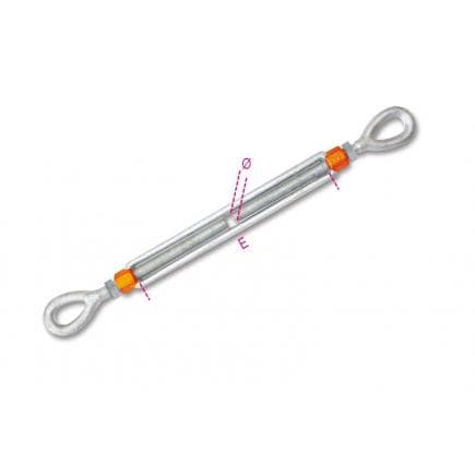 BETA 081059010 - ROBUR - Tendeur à deux oeillets en acier allié galvanizé à chaud (sous blister)
