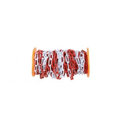 BETA 081290050 - ROBUR - Chaîne de délimitation en métal galvanisé verni blanc et rouge