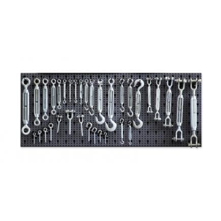 BETA 086000011 - ROBUR - Composition de 374 accessoires pour câbles, avec crochets sans panneau