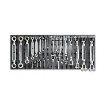 BETA 086000012 - ROBUR - Composition de 259 accessoires pour câbles, avec crochets sans panneau