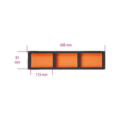 BETA 088870360 - Plateau thermoformé souple avec 3 bacs de rangement