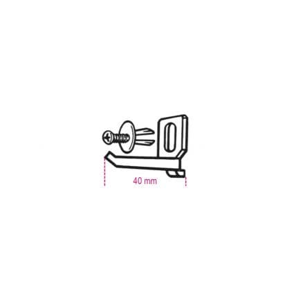 BETA 088880117 - Jeu de crochets 40 mm avec vis VE1