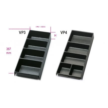 BETA 088880354 - Bacs de rangement compartimentés en matière plastique pour tous les modèles de servants et coffres et pour les chariots