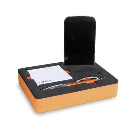 BETA 095880011 - Plateau thermoformé souple avec 1 stylo et 2 bloque-notes