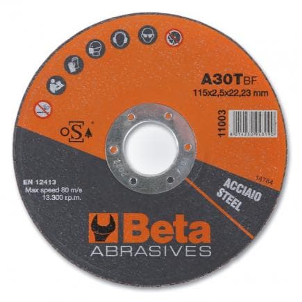 BETA 110030117 - Disques à tronçonner plat pour l'acier (lot muliple)