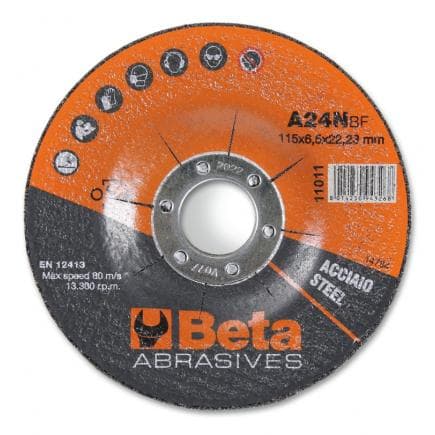 BETA 110110115 - Disques à ébarber pour l'acier à moyeu déporté (lot muliple)