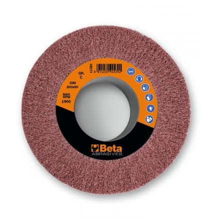 BETA 113200008 - Roue abrasive non tissée avec alésage pour touret ø 200 x 50 mm (lot muliple)