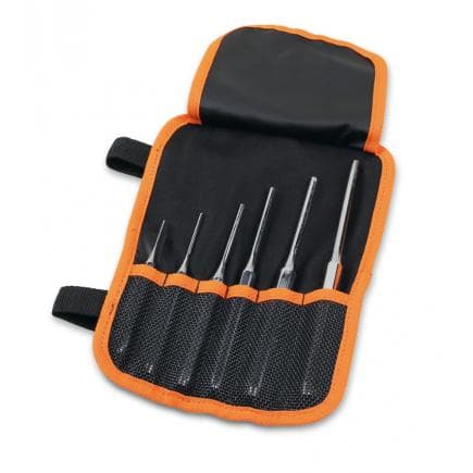 BETA 000310024 - Ensemble de poinçons à 6 broches dans un portefeuille enroulable en polyester durable