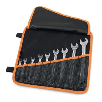 BETA 000420661 - Trousse de 9 clés mixtes polies chromées