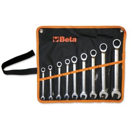BETA 001410069 - Trousse de 9 clés mixtes à cliquet droite
