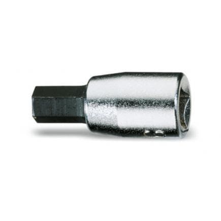 BETA 009000522 - Douilles tournevis pour vis 6 pans creux 1/4" chromée avec embouts brunis (lot muliple)