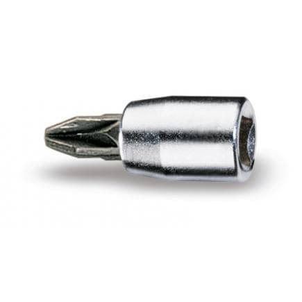 BETA 009000711 - Douille tournevis 1/4" pour vis Pozidriv®-Supadriv® chromée avec embouts brunis (lot muliple)