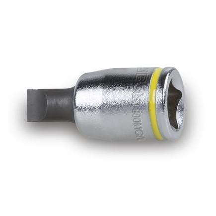 BETA 009002605 - Douille tournevis 1/4" colorée chromée pour vis à fente avec embouts brunis (lot muliple)