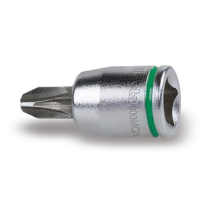 BETA 009002701 - Douille tournevis 1/4" colorée chromée pour vis Philips®avec embouts brunis (lot muliple)