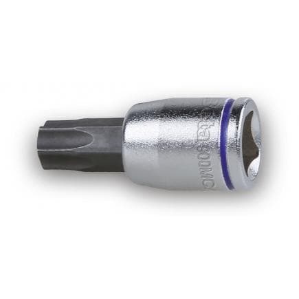 BETA 009002727 - Douille tournevis pour vis Torx® colorée 1/4" chromée avec embouts brunis (lot muliple)