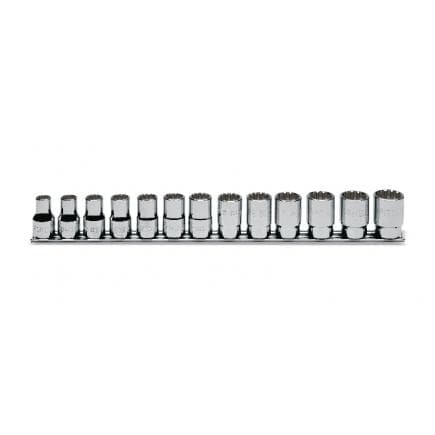BETA 009201740 - Jeu de 13 douilles multidents 6 pans 1/2" chromées