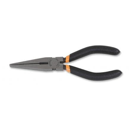 BETA 011620066 - Pince à becs plats longs striés avec branches gainées avec double couche de PVC antidérapant et finition industrielle (lot muliple)