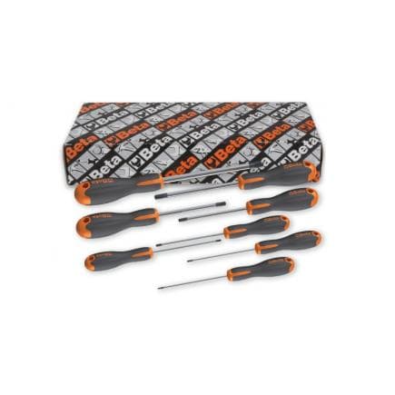 BETA 012051408 - Jeu de 8 clés mâles emmanchées Evox pour vis 6 pans