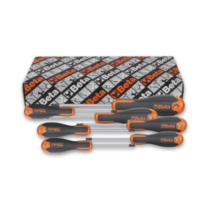 BETA 012061407 - Jeu de 7 clés mâles emmanchées à tête sphérique Evox pour vis 6 pans