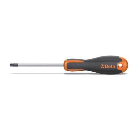 BETA 012081040 - Tournevis Evox pour vis Tamper Resistant Torx® chromé avec pointe noire (lot muliple)